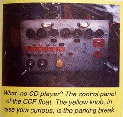 The Control Panel for the Float