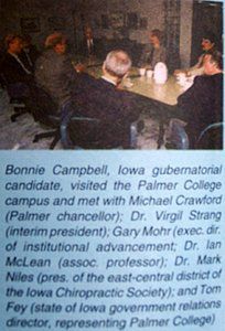 Bonnie Campbell, Michael Crawford, Virgil Strang, Gary Mohr, Ian McLean, Mark Niles, and Tom Fey