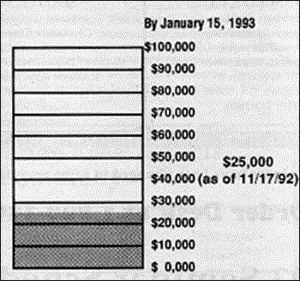 NICR Fund Raiser graph