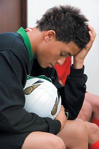 athlete with headache