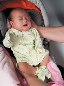 baby in carseat