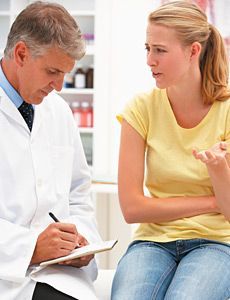 doctor consulting patient