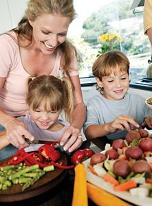 family cooking