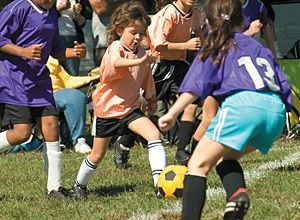 kids playing soccer