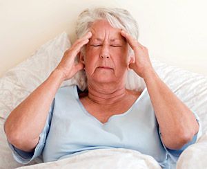 lady in pain