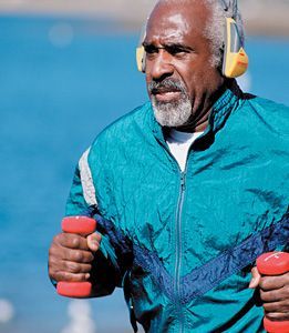 man running