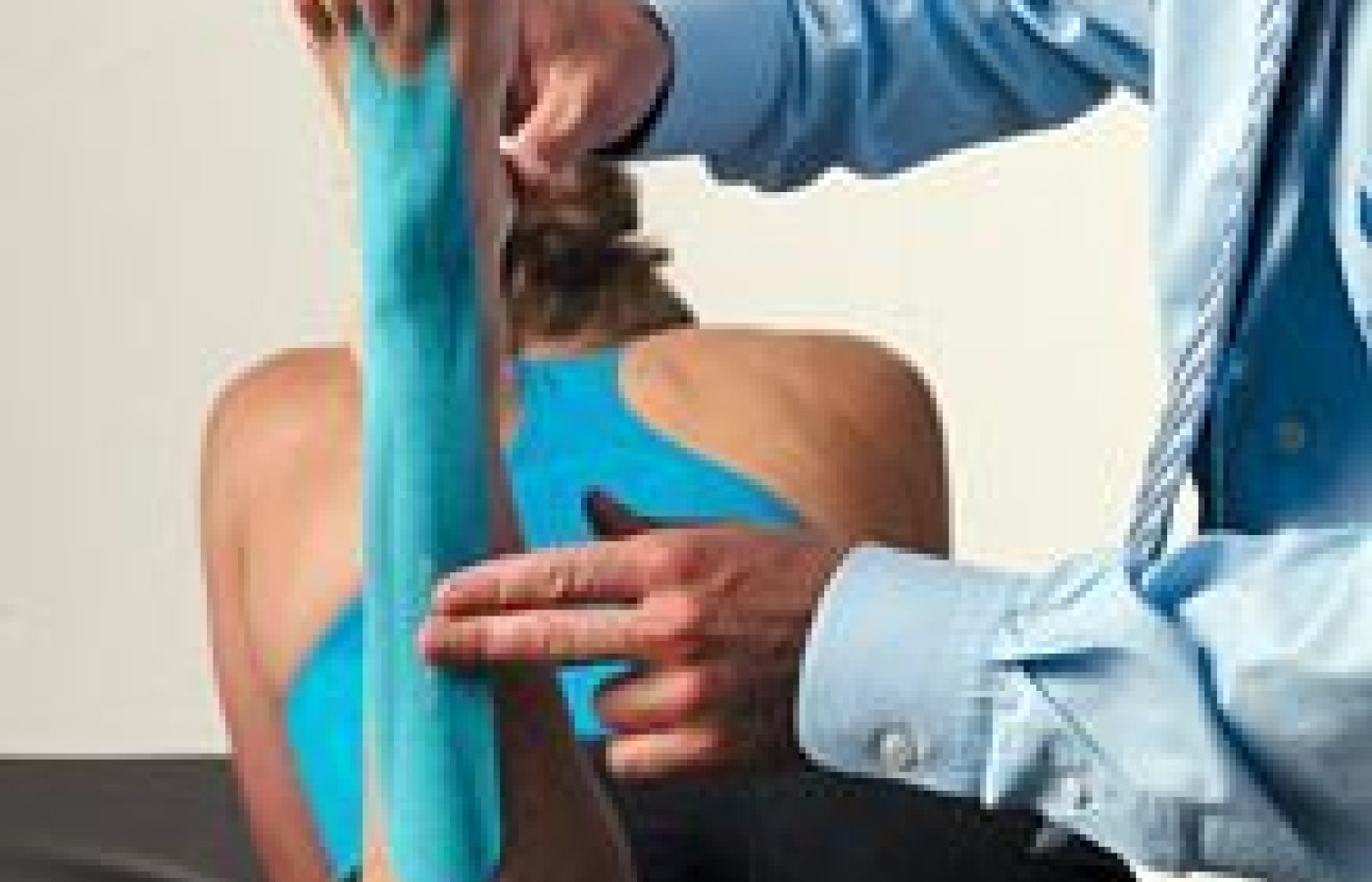 doctor taping patient