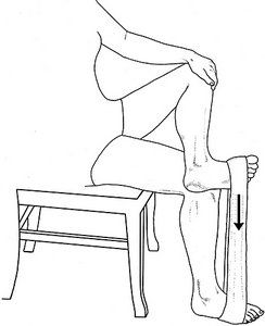 Tibialis posterior home exercise - Copyright – Stock Photo / Register Mark